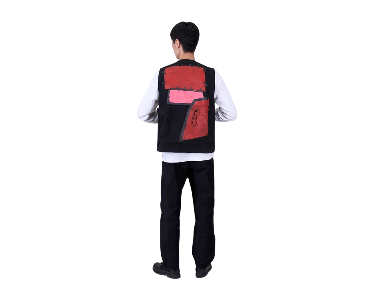 FRAMA - Toogood x FRAMA | Roper Gilet | Painted Cotton Red + Pink 