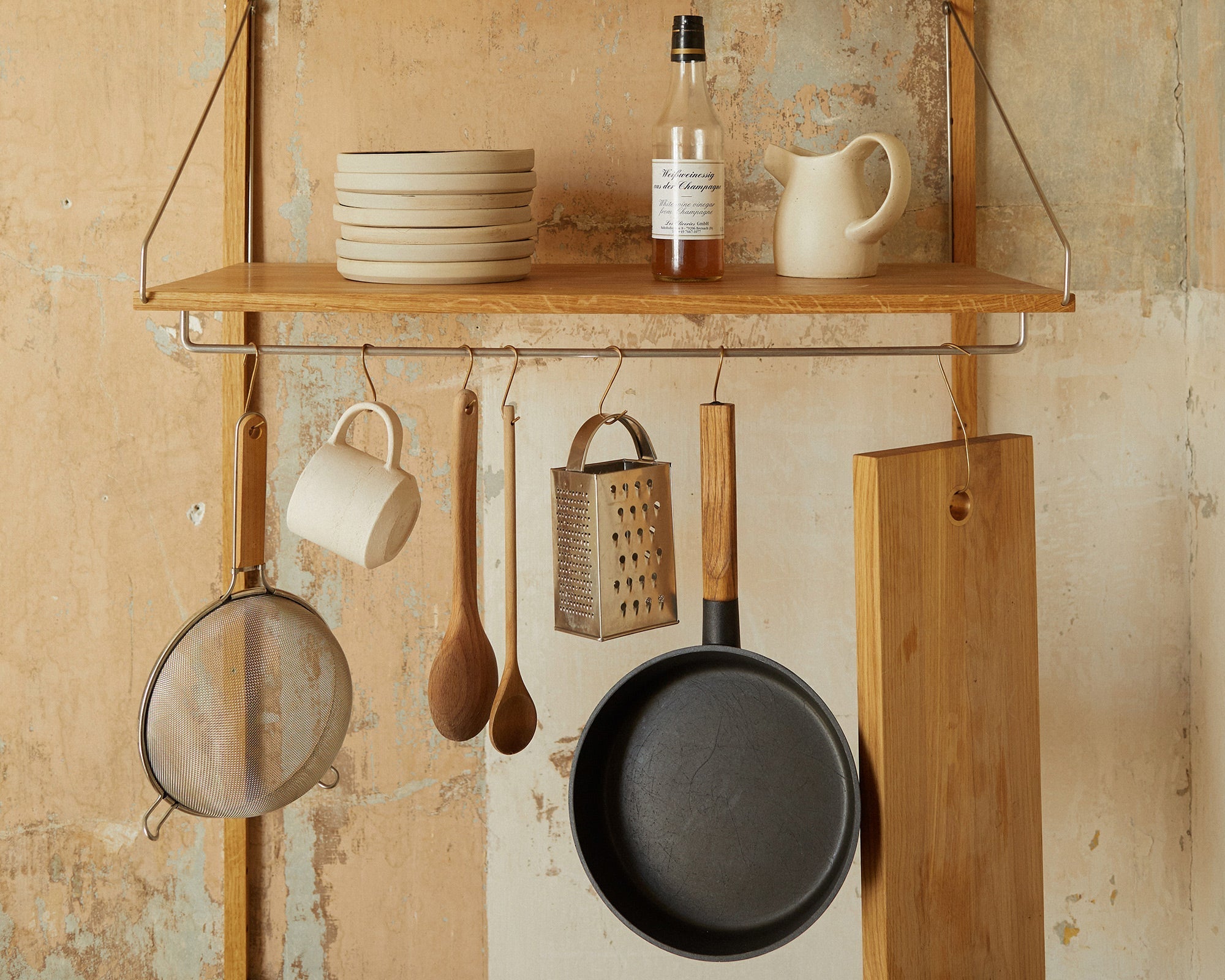 FRAMA - Shelf Library Hanger Section | Natural Oak | H114.8 / W80