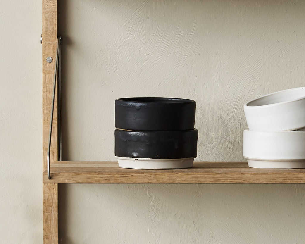FRAMA - Otto Ceramic Bowls Set of Two | Black | Medium Frama