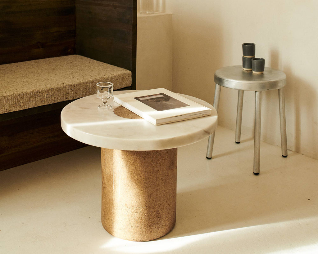 FRAMA - Sintra Table | White Marble / Cork | Large FRAMA