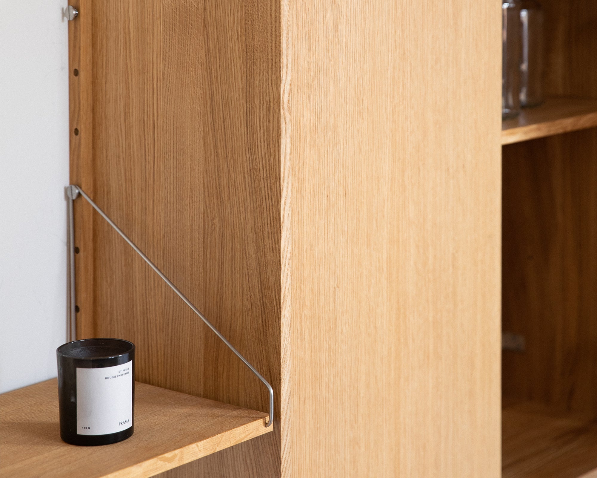 FRAMA - Shelf Library Medium Cabinet Section | Natural Oak | H185.2 / W80