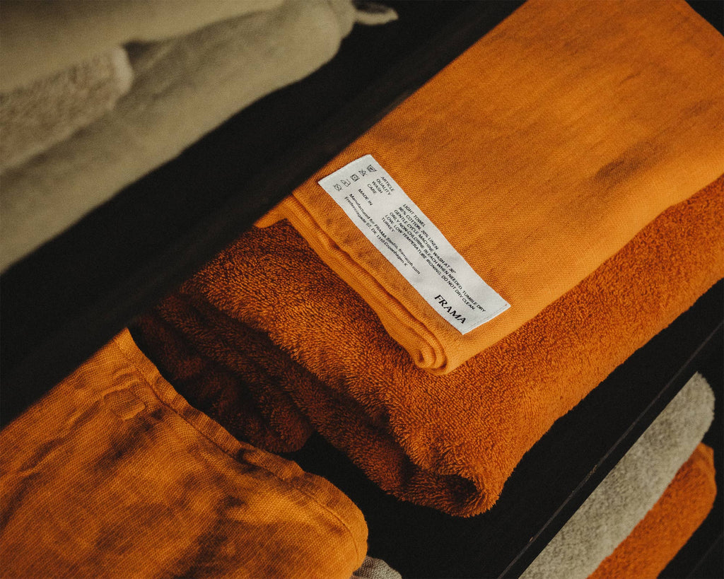 FRAMA - Light Towel | Burnt Orange | Hand Towel Frama