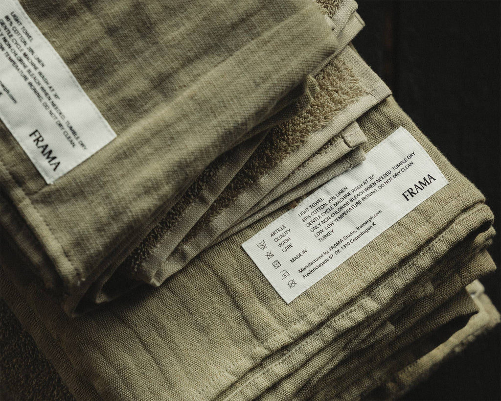 FRAMA - Light Towel | Sage Green | Bath Sheet Frama