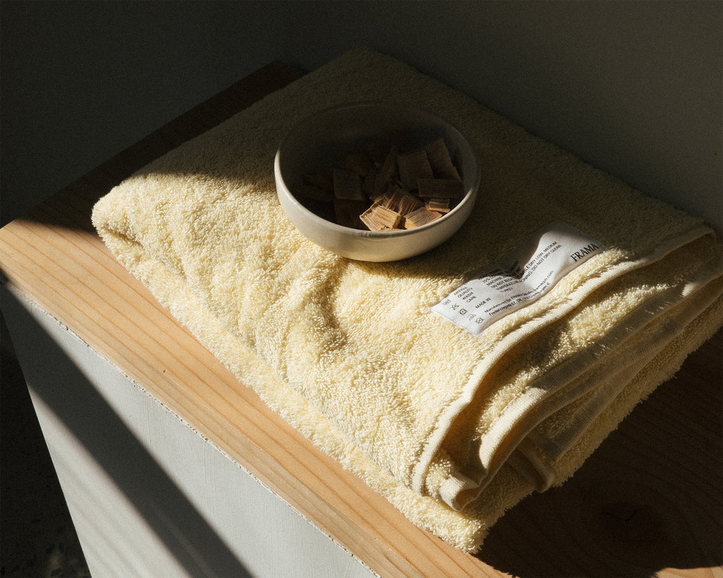FRAMA - Heavy Towel | Pale Yellow | Bath Sheet Frama