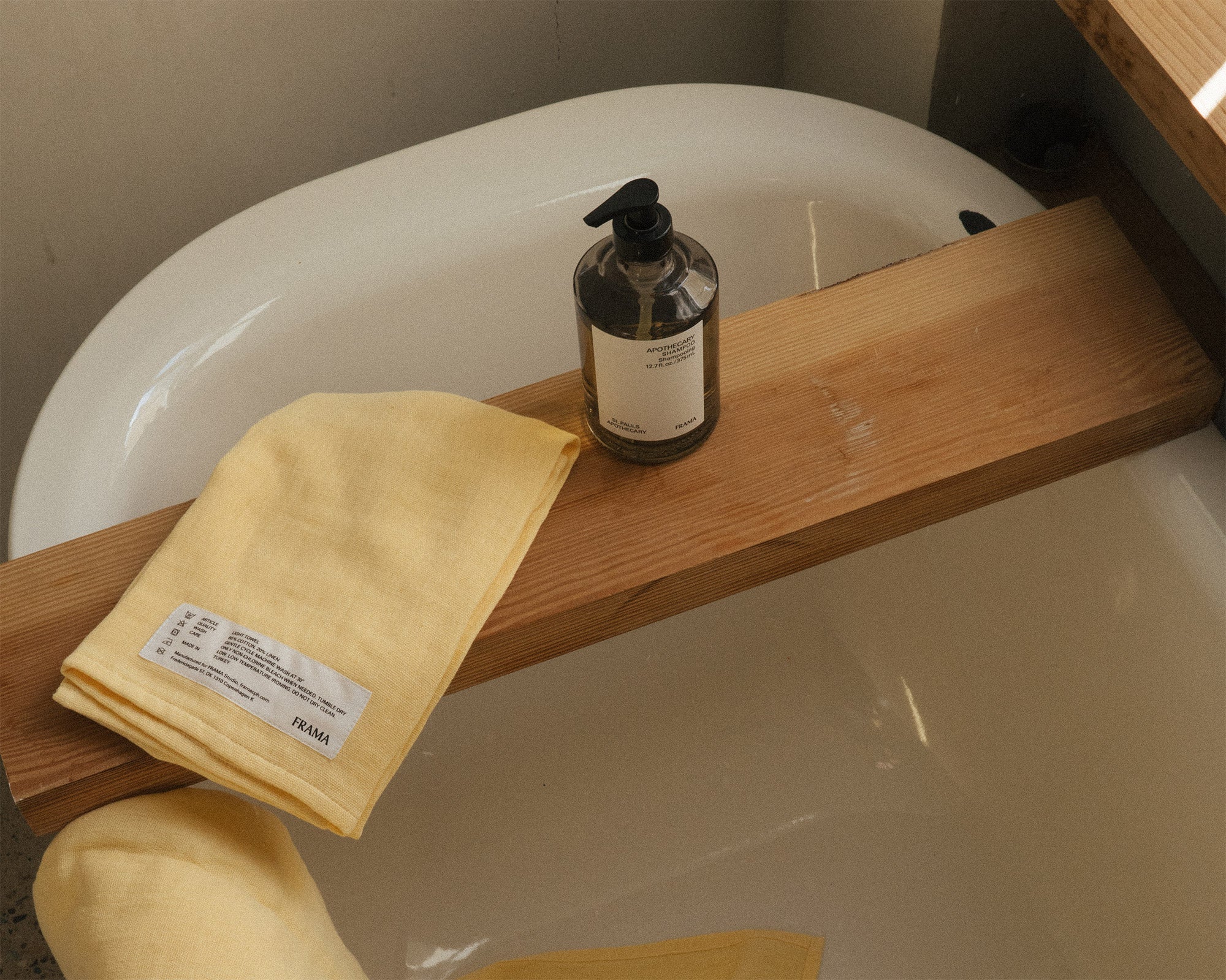 FRAMA - Light Towel | Pale Yellow | Hand Towel Frama