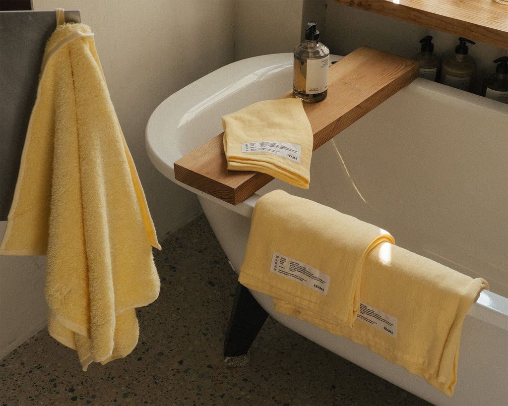 FRAMA - Light Towel | Pale Yellow | Bath Sheet Frama