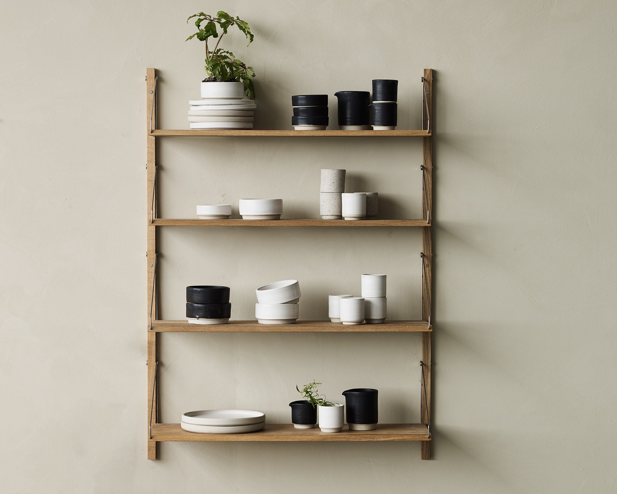 FRAMA - Shelf Library Single Section | Natural Oak | H114.8 / W80
