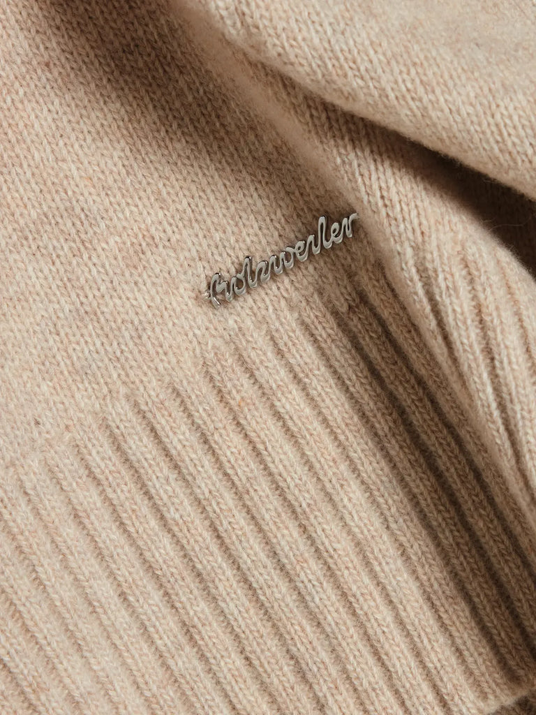 W. Lambswool knit Crew Sand Holzweiler
