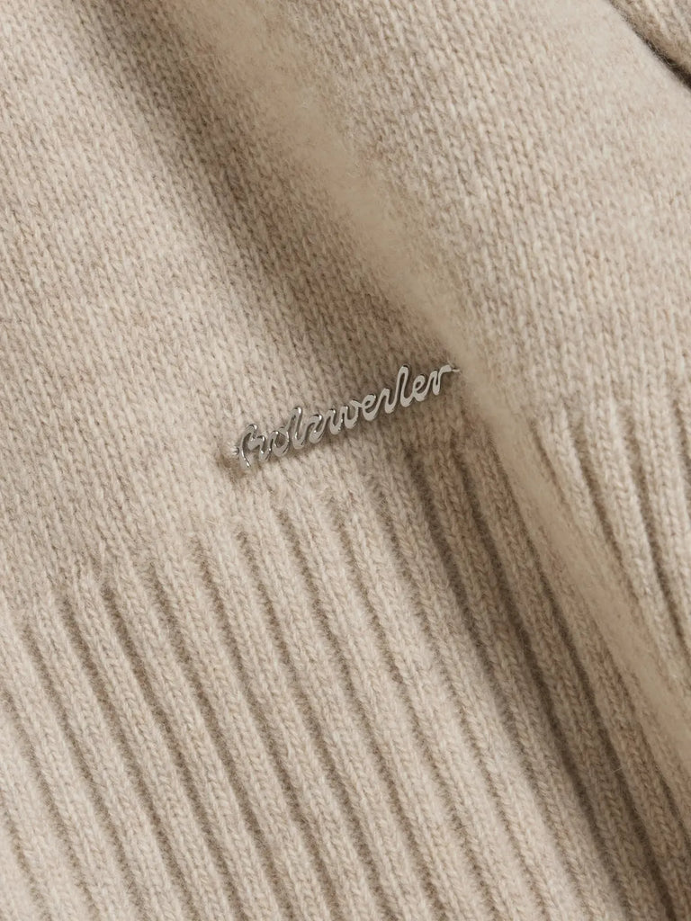 W. Lambswool Knit Turtle Sand Holzweiler