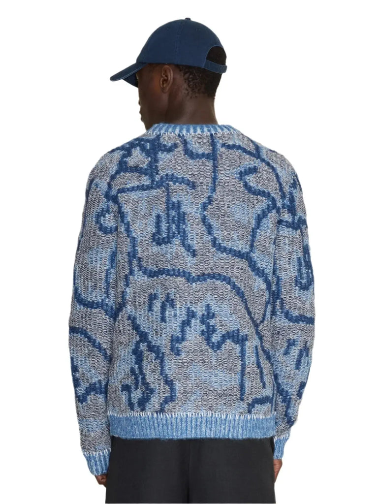 Charles Jacquard Sweater Blue Holzweiler