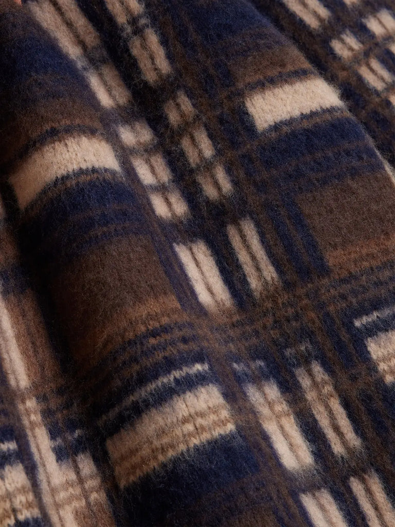 Ace Check Knit Trousers Brown Check Holzweiler