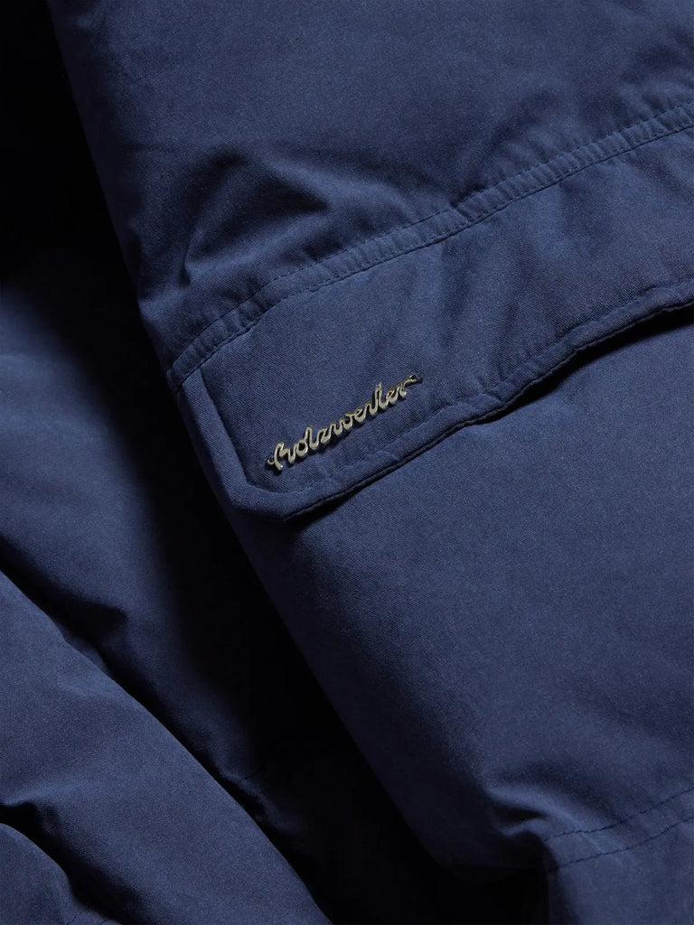 Narvik Brushed Down Jacket Navy Holzweiler