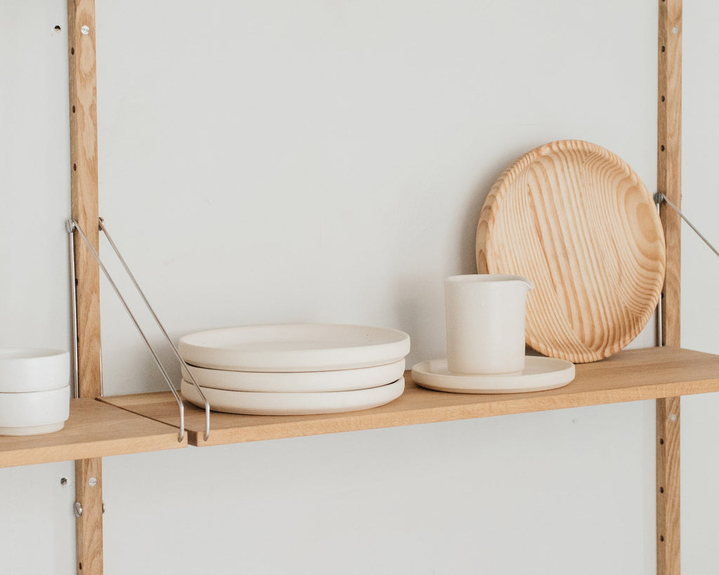 FRAMA - Otto Ceramic Plate Set of Two | White | Large Frama