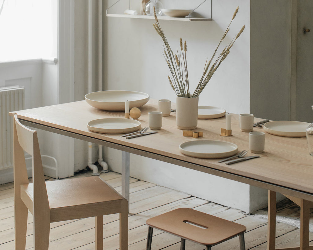 FRAMA - Otto Ceramic Plate Set of Two | White | Small Frama