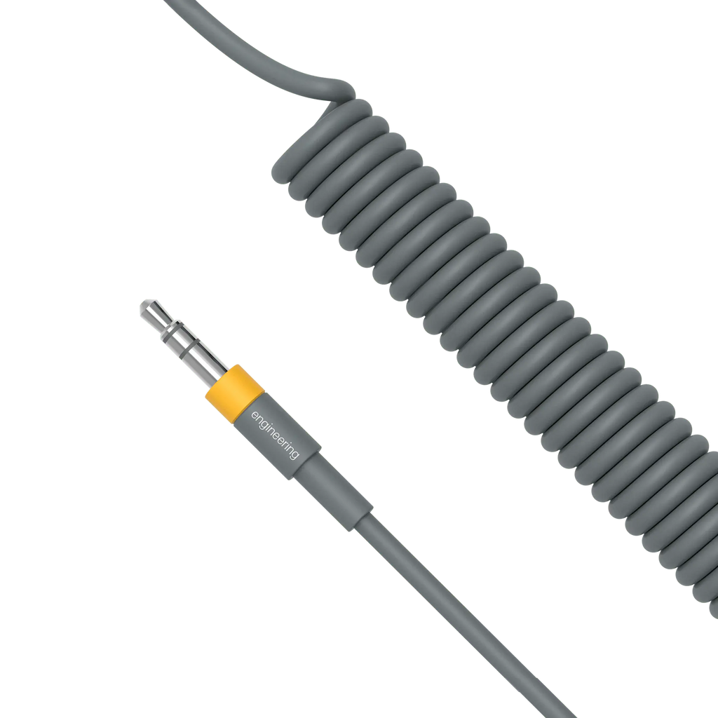 slim audio cable curly long teenage engineering