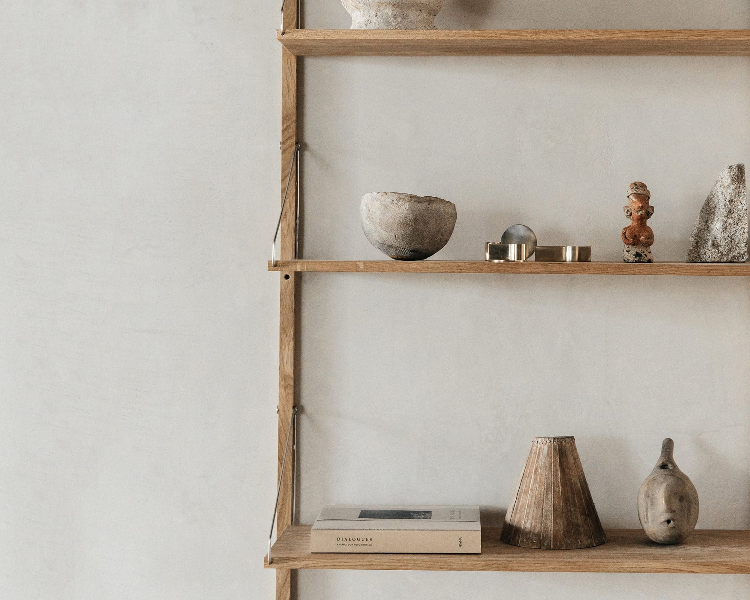 FRAMA - Shelf Library Single Section | Natural Oak | H185.2 / W60