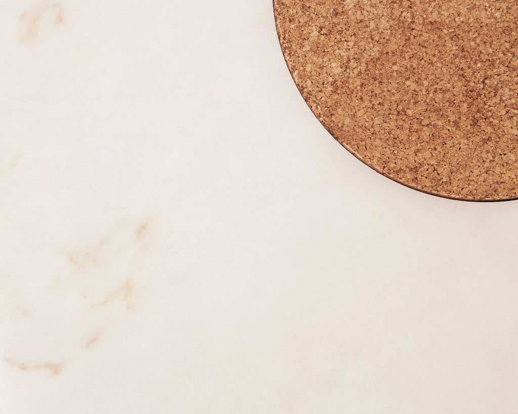 FRAMA - Sintra Dining Table | White Marble / Cork FRAMA