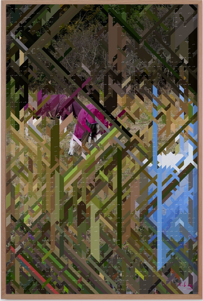 Two Purple Dressed Horses – Edition Erwan Bouroullec