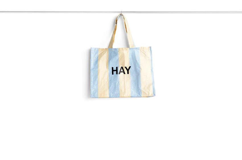 CANDY STRIPE-MEDIUM-YELLOW AND BLUE HAY