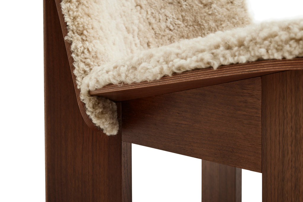 Chisel Lounge Chair with front upholstery HAY