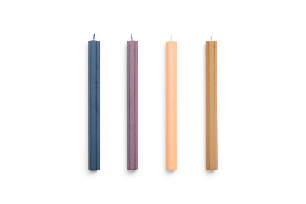 Hexagon Candle Set of 4 HAY