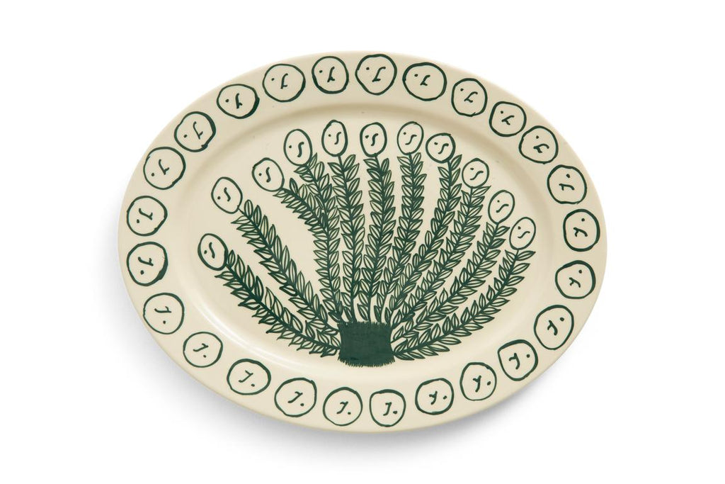 LA PITTURA OVAL SERVING PLATTER-L36,5-OLIVE GROVE Hay x Emma Kohlmann