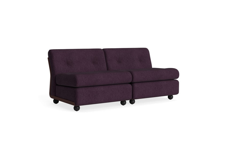 AMANTA  SEATER BURGUNDY RED SHELL-UPHOLSTERY-TURF-BURGUNDY HAY