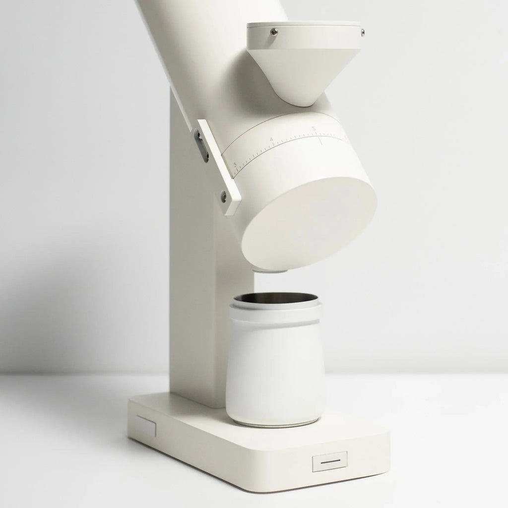 Acaia Orbit Single Can Grinder, Electric Coffee Grinder - White Acaia