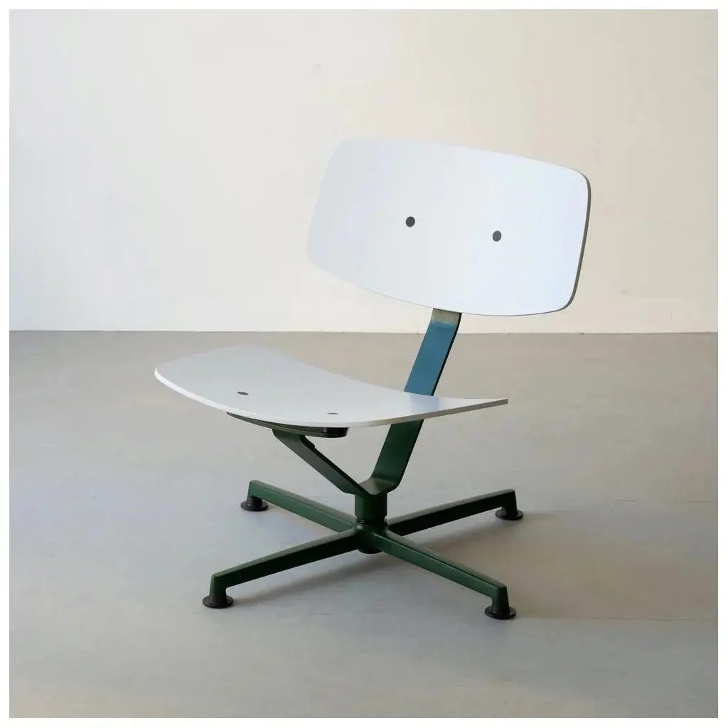 Arba lounge chair - Plywood - Dark green base / light grey shell raawii