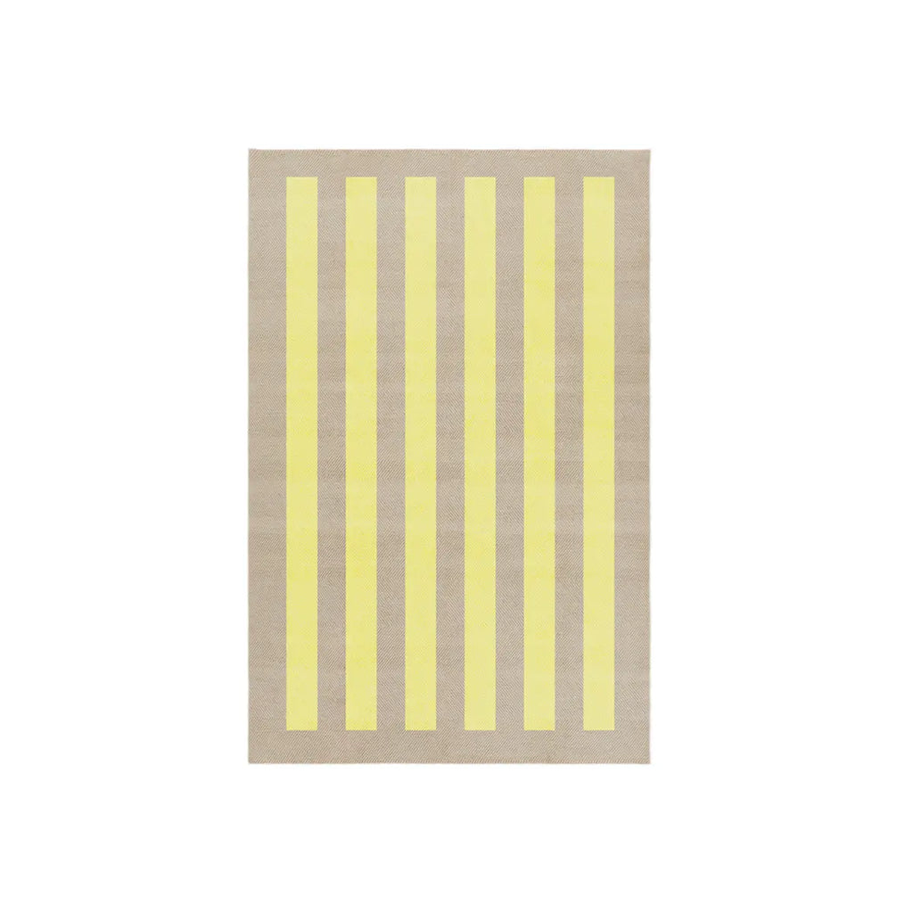 Jute Rug w. yellow stripes Matias Moellenbach