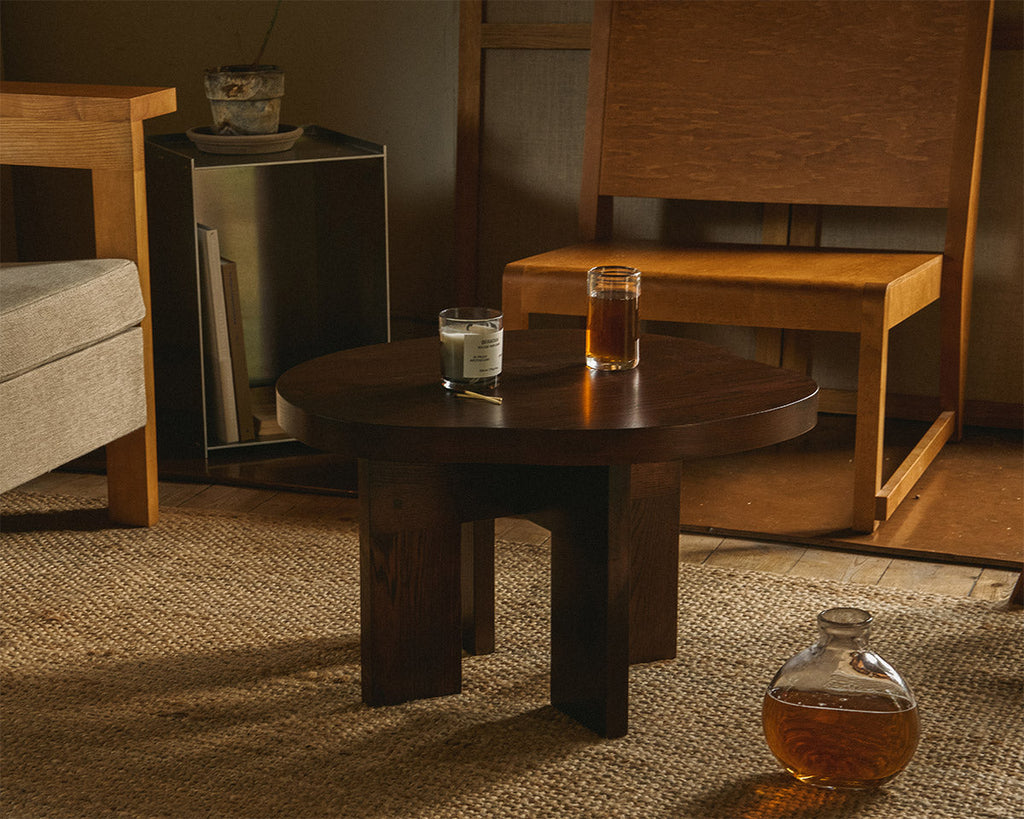 FRAMA - Farmhouse Side Table | Dark Oak | Pond Frama