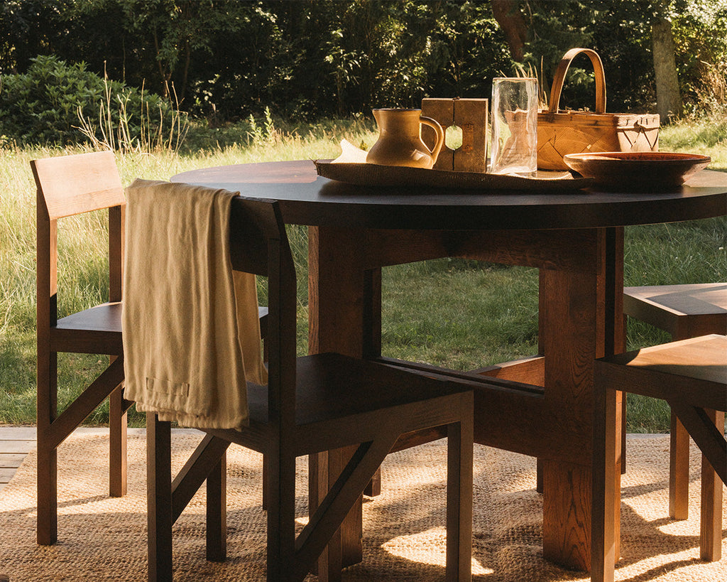 FRAMA - Farmhouse Table Trestles | Dark Oak Frama