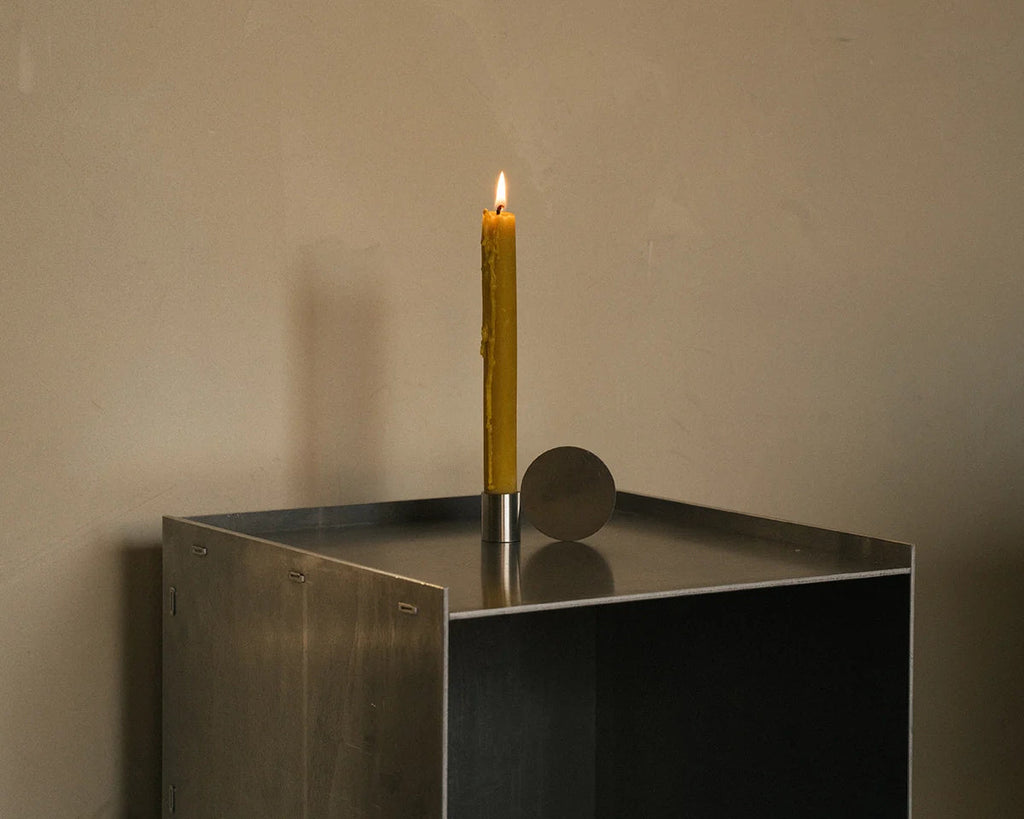 FRAMA - Fundament Candle Holder | Stainless Steel | Form 3 Frama