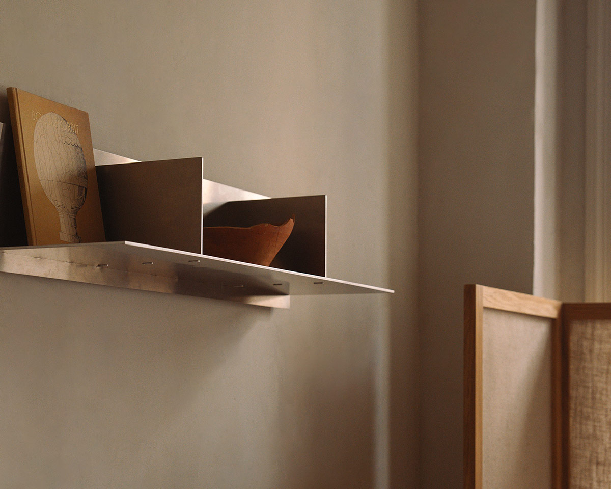 FRAMA - Rivet Shelf | Aluminum | Small