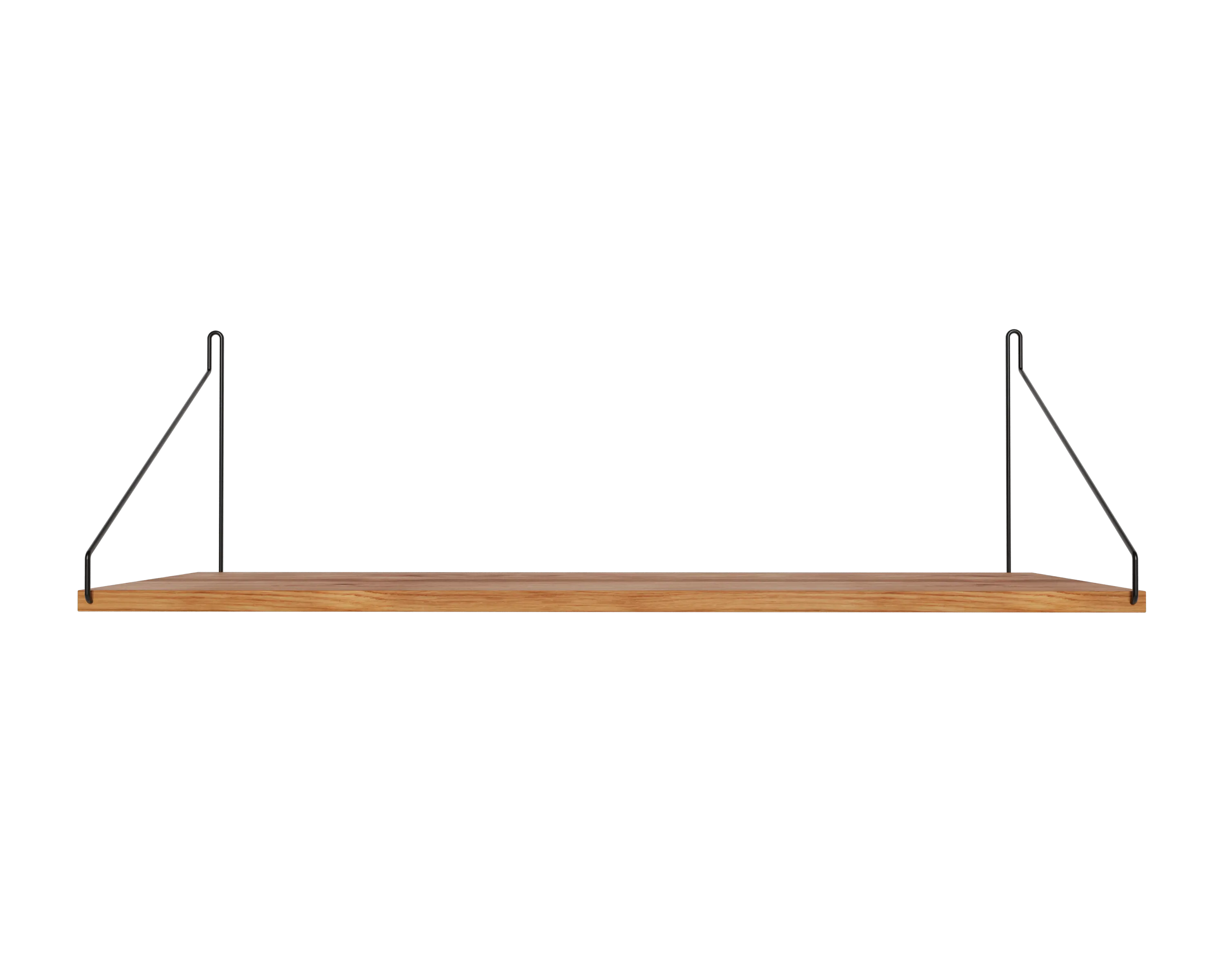 FRAMA - Single Shelf | Natural Oak / Black | D27 / W80