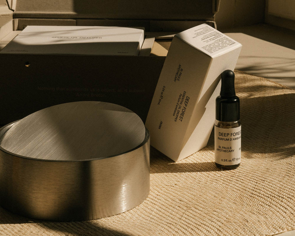 FRAMA - Gift Box: Sphere Oil Diffuser + Oil | Deep Forest St. Paul's Apothecary