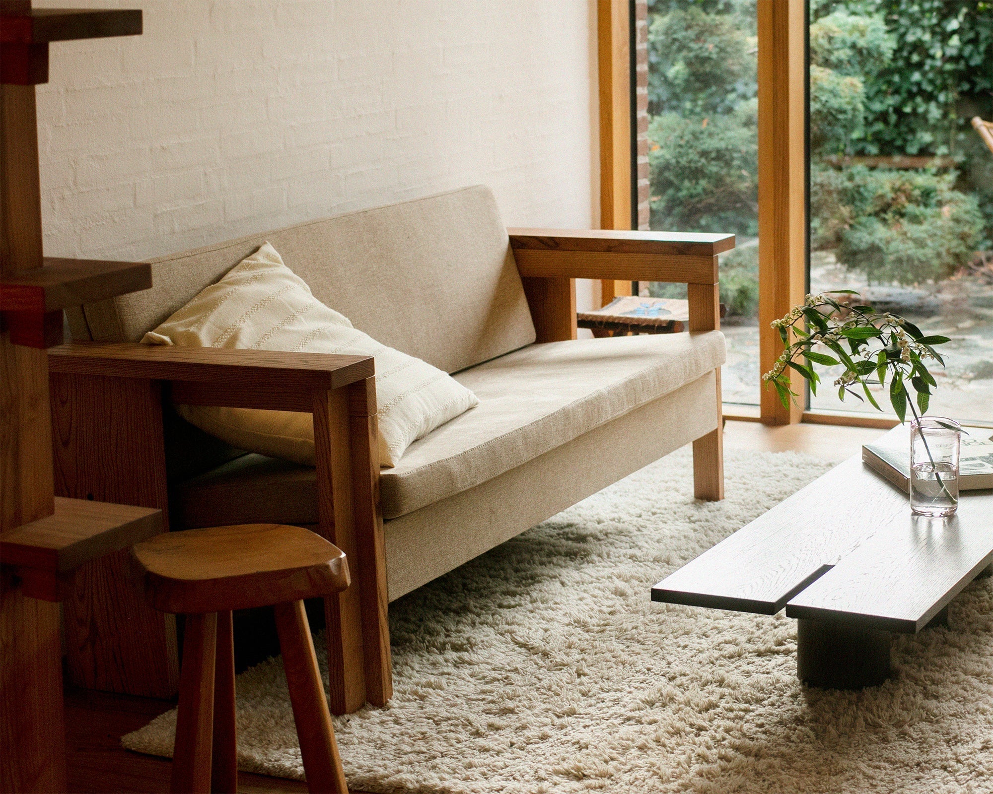 FRAMA - Symmetry Couch | Ash Wood / Oat Fabric FRAMA
