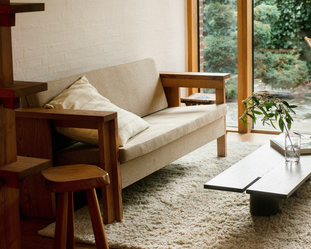 FRAMA - Symmetry Couch | Ash Wood / Oat Fabric