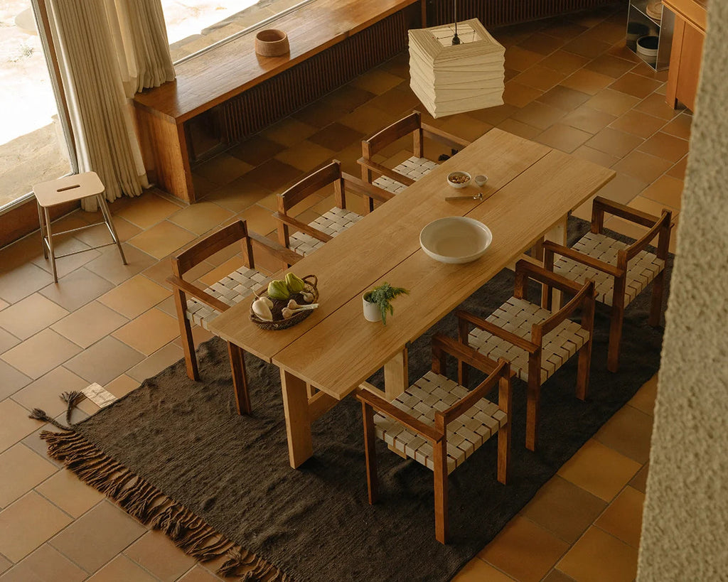 FRAMA - Symmetry Armrest Chair | Honey Ash Wood / Oat Fabric FRAMA