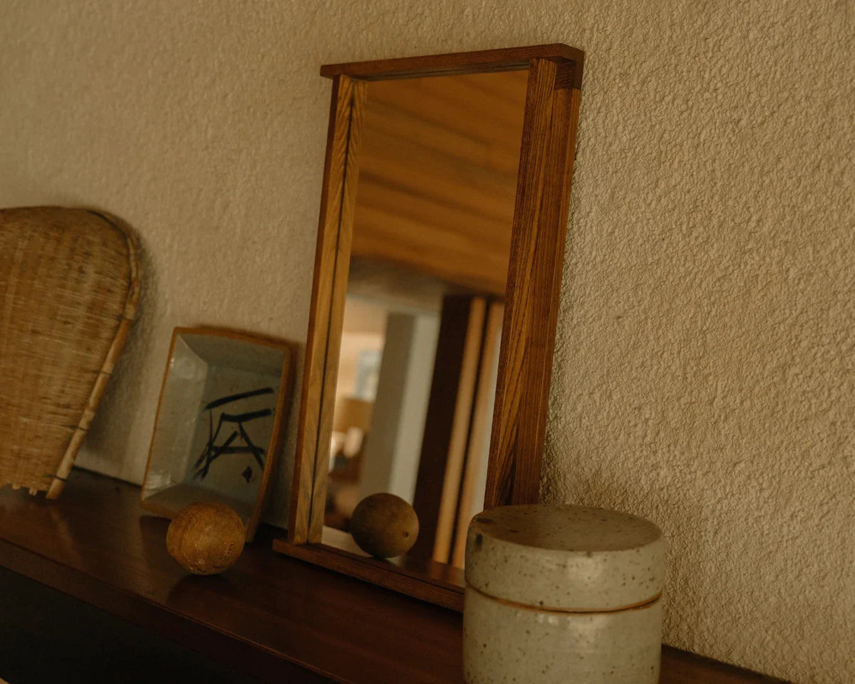 FRAMA - Symmetry Mirror | Honey Ash Wood | Small