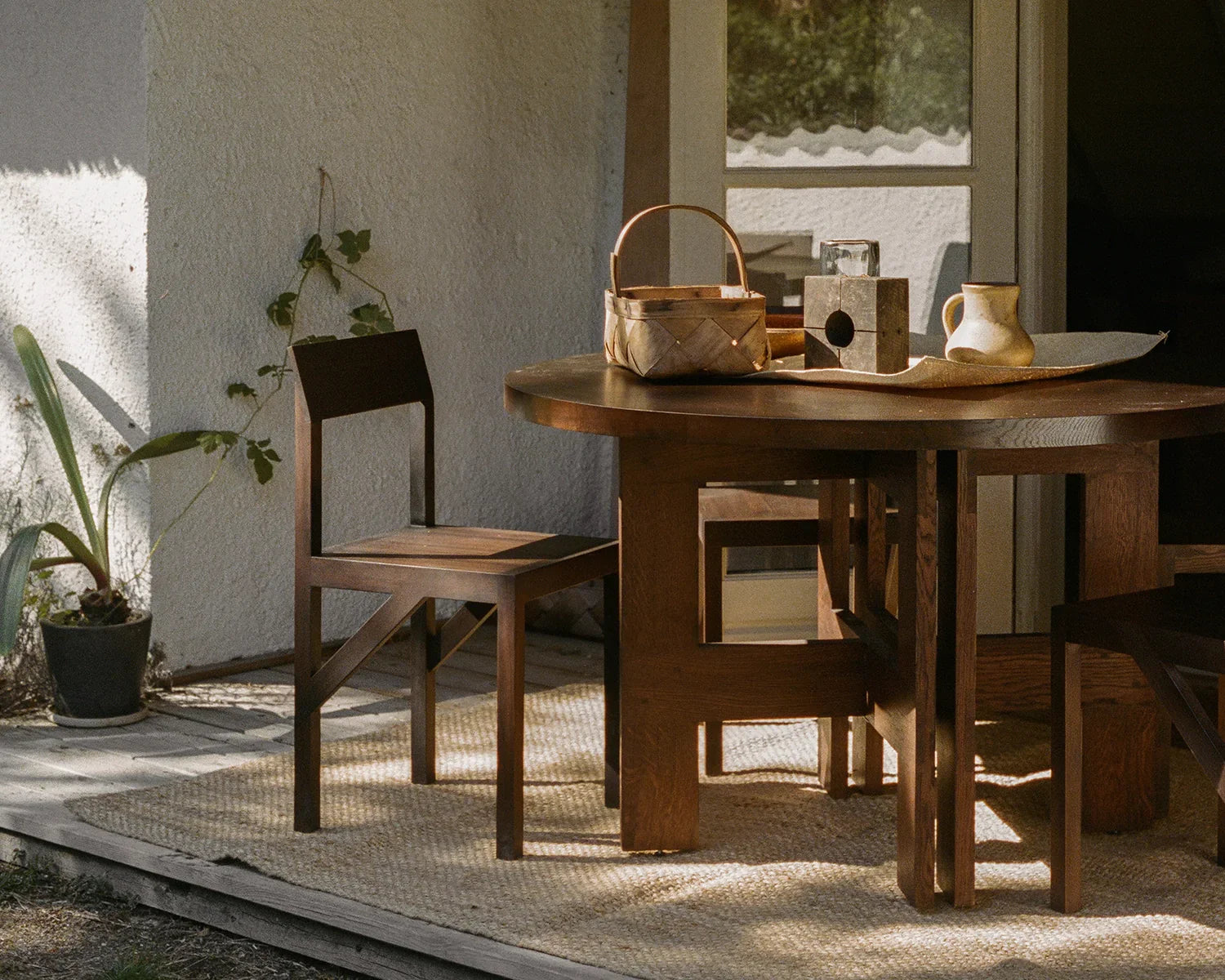 FRAMA - Bracket Chair | Dark Brown Ash