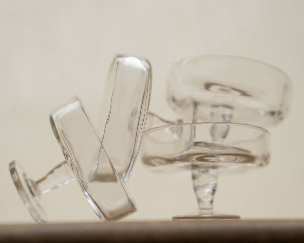 FRAMA - 0405 Stem Glass Set of Two | Clear | Wide Frama