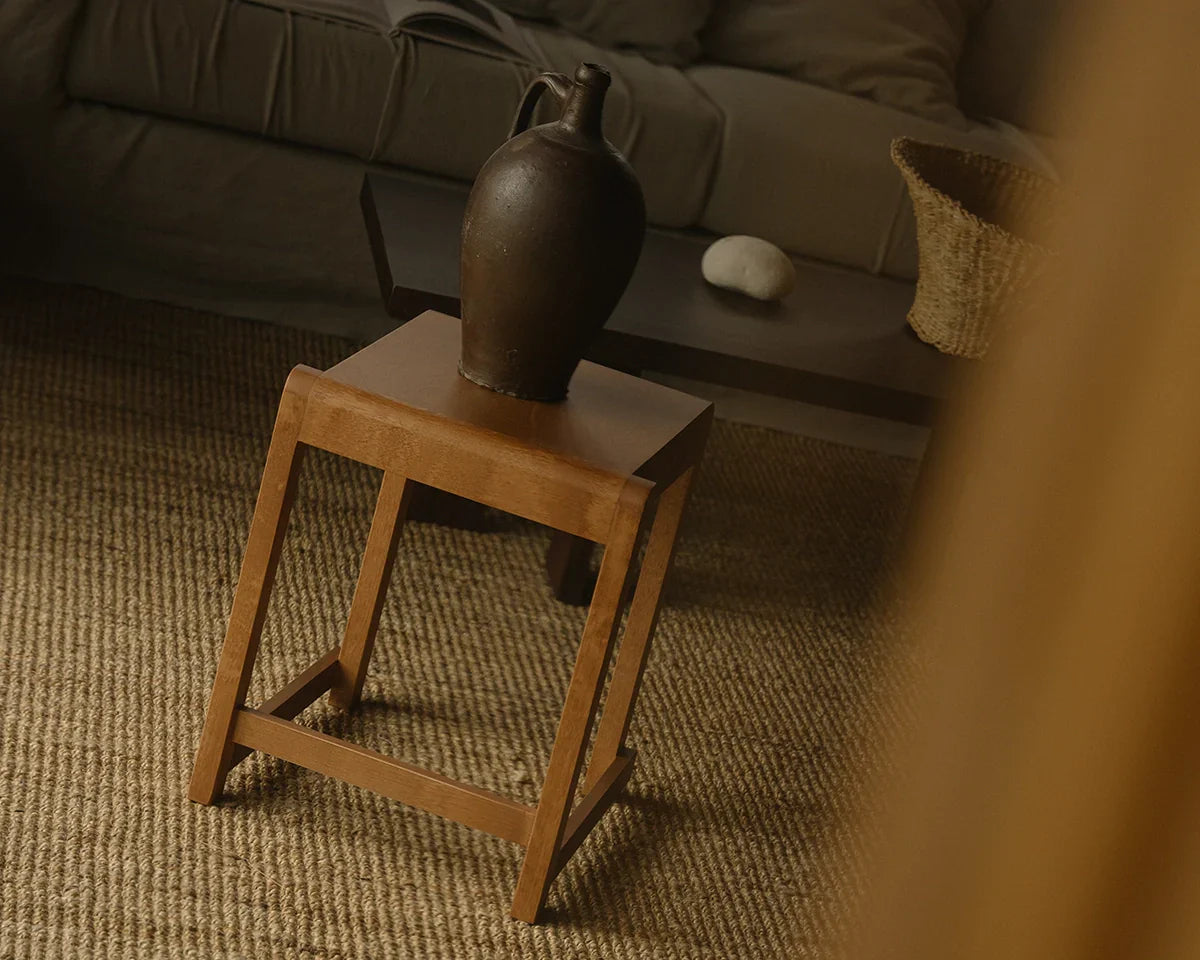 FRAMA - Low Stool 01 | Warm Brown Birch