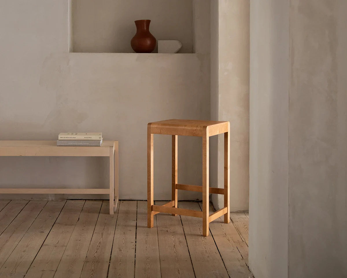 FRAMA - Stool 01 | Warm Brown Birch | H65