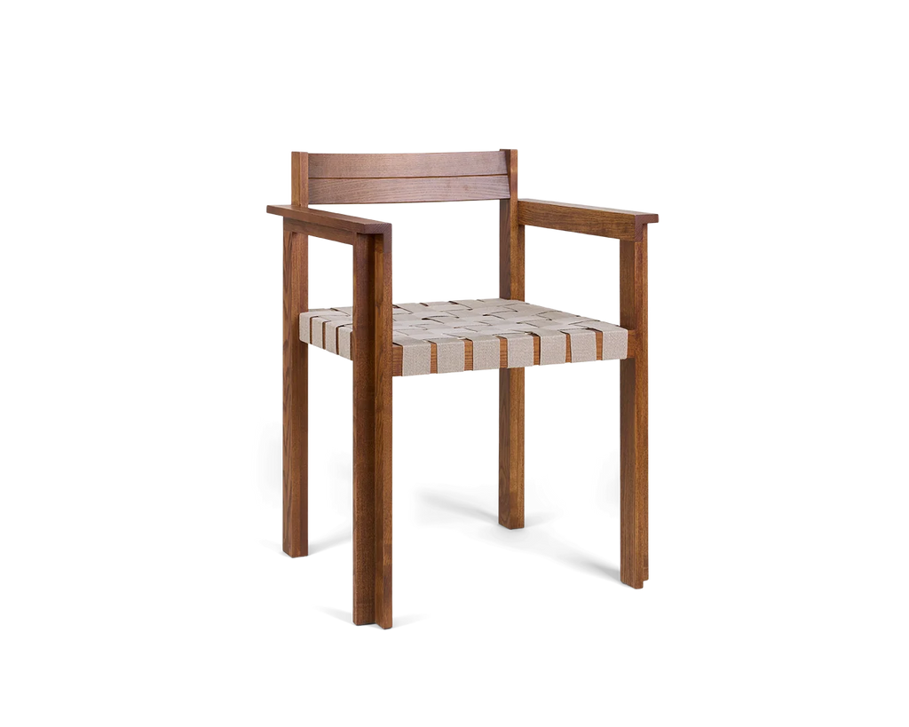 FRAMA - Symmetry Armrest Chair | Honey Ash Wood / Oat Fabric FRAMA