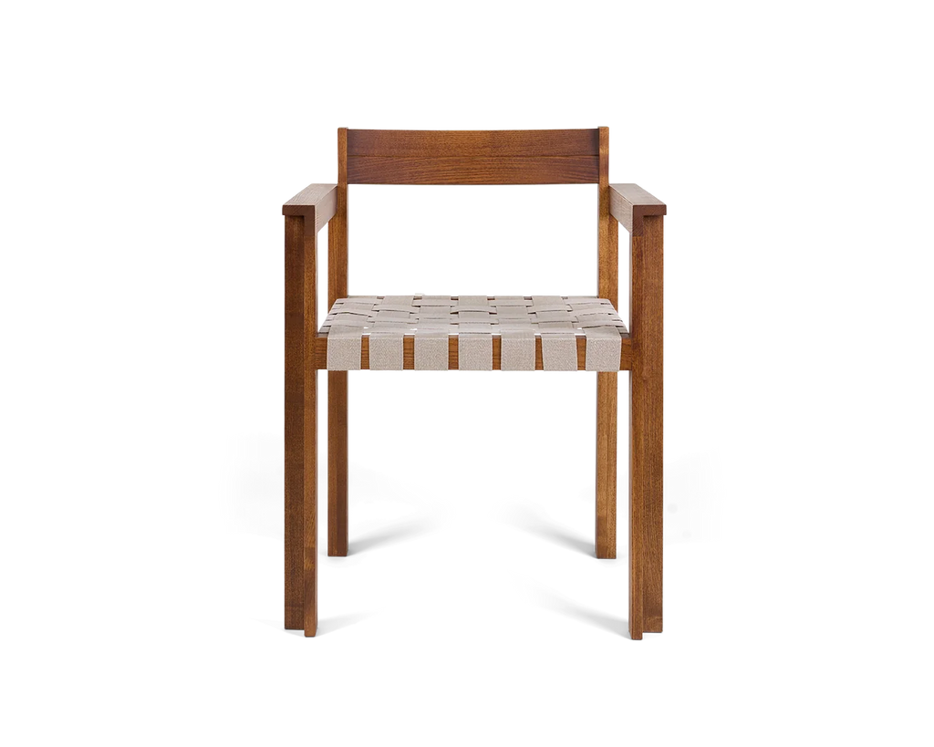 FRAMA - Symmetry Armrest Chair | Honey Ash Wood / Oat Fabric FRAMA