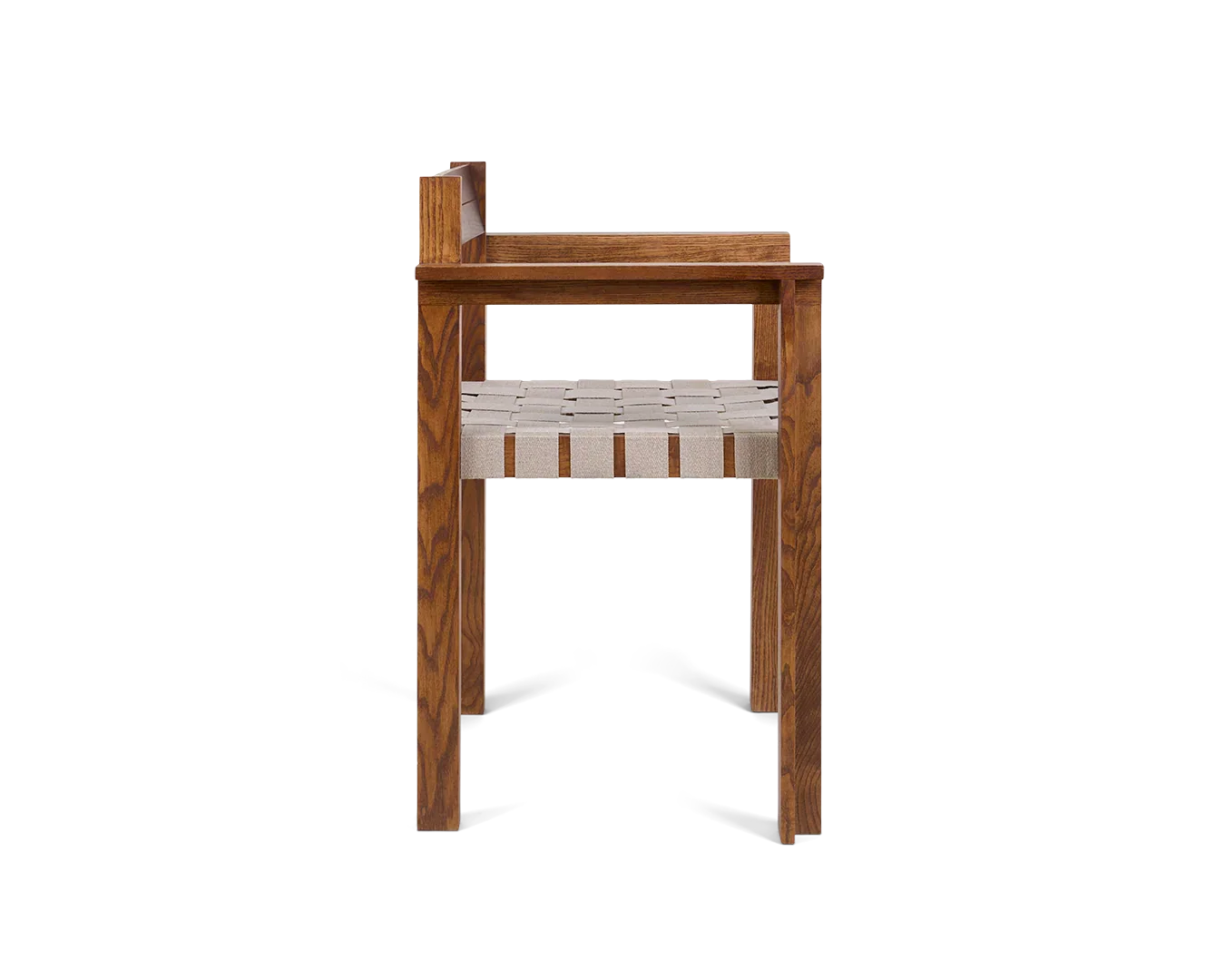 FRAMA - Symmetry Armrest Chair | Honey Ash Wood / Oat Fabric