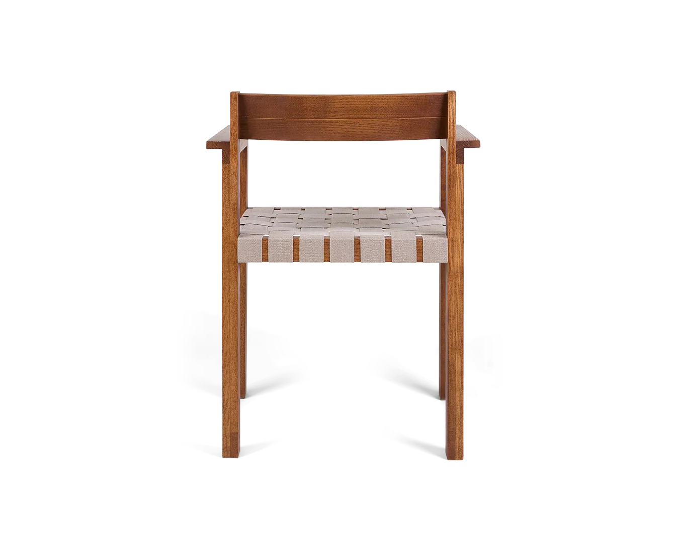 FRAMA - Symmetry Armrest Chair | Honey Ash Wood / Oat Fabric