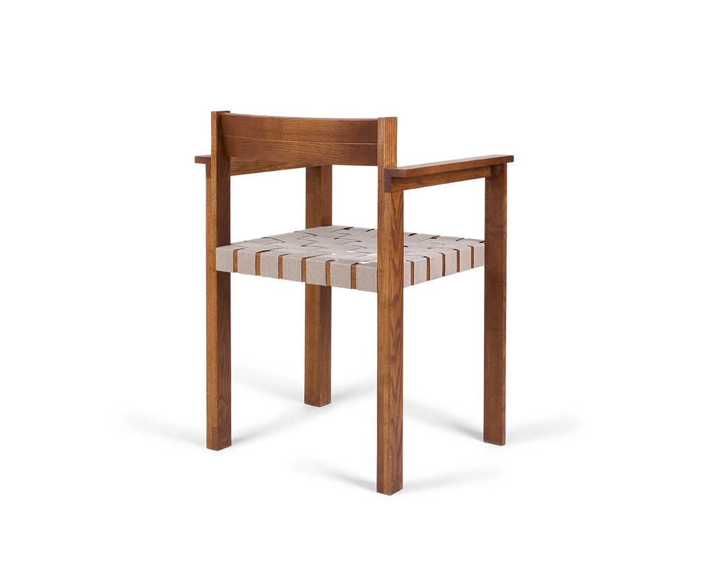 FRAMA - Symmetry Armrest Chair | Honey Ash Wood / Oat Fabric FRAMA