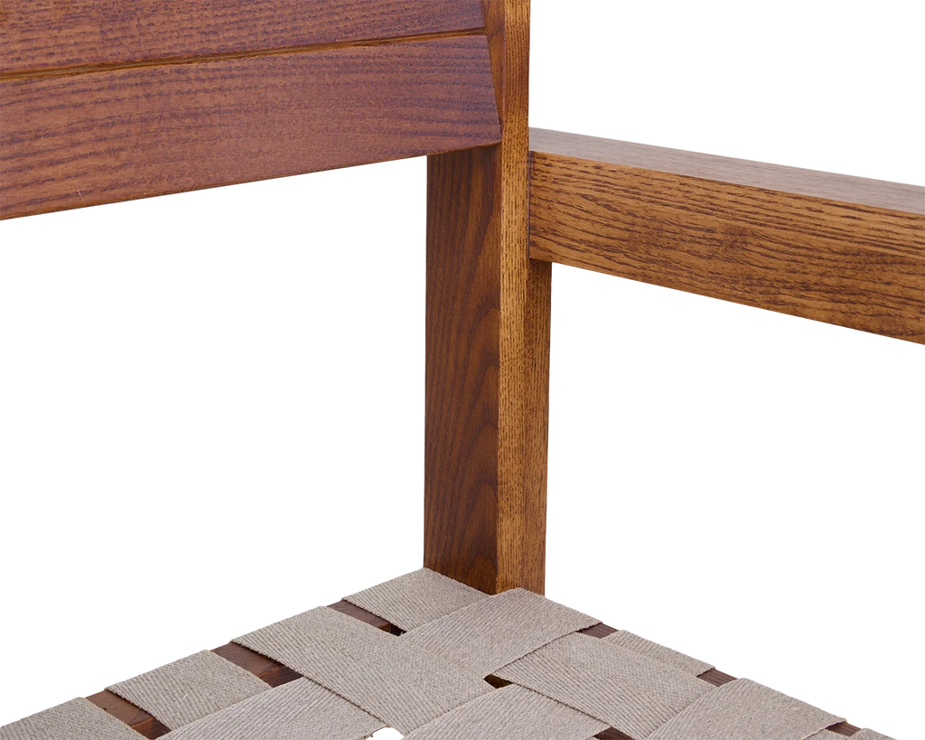 FRAMA - Symmetry Armrest Chair | Honey Ash Wood / Oat Fabric FRAMA